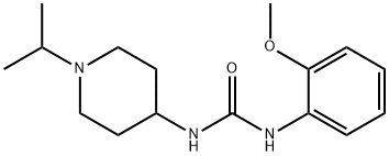 1-(2-methoxyphenyl)-3-(1-propan-2-ylpiperidin-4-yl)urea Struktur