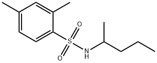 2,4-dimethyl-N-pentan-2-ylbenzenesulfonamide Struktur