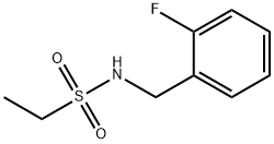 N-[(2-fluorophenyl)methyl]ethanesulfonamide Struktur