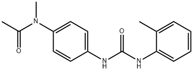 N-methyl-N-[4-[(2-methylphenyl)carbamoylamino]phenyl]acetamide Struktur