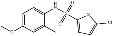 5-chloro-N-(4-methoxy-2-methylphenyl)thiophene-2-sulfonamide Struktur