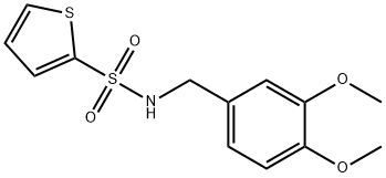 N-[(3,4-dimethoxyphenyl)methyl]thiophene-2-sulfonamide Struktur