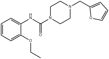 N-(2-ethoxyphenyl)-4-(furan-2-ylmethyl)piperazine-1-carboxamide Struktur