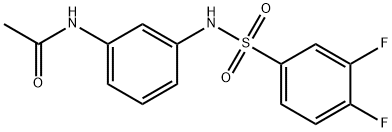 N-[3-[(3,4-difluorophenyl)sulfonylamino]phenyl]acetamide Struktur