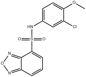 N-(3-chloro-4-methoxyphenyl)-2,1,3-benzoxadiazole-4-sulfonamide Struktur