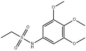 N-(3,4,5-trimethoxyphenyl)ethanesulfonamide Struktur