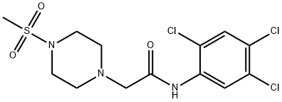 2-(4-methylsulfonylpiperazin-1-yl)-N-(2,4,5-trichlorophenyl)acetamide Struktur