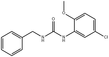 1-benzyl-3-(5-chloro-2-methoxyphenyl)urea Struktur