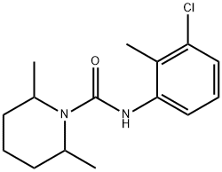 N-(3-chloro-2-methylphenyl)-2,6-dimethylpiperidine-1-carboxamide Struktur