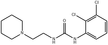 1-(2,3-dichlorophenyl)-3-(2-piperidin-1-ylethyl)urea Struktur