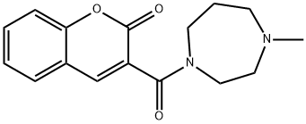 3-(4-methyl-1,4-diazepane-1-carbonyl)chromen-2-one Struktur