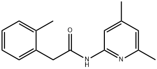 N-(4,6-dimethylpyridin-2-yl)-2-(2-methylphenyl)acetamide Struktur