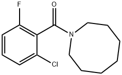 azocan-1-yl-(2-chloro-6-fluorophenyl)methanone Struktur