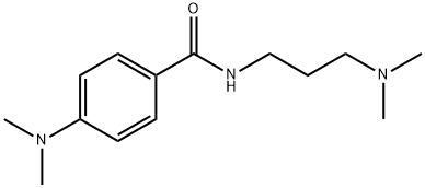 4-(dimethylamino)-N-[3-(dimethylamino)propyl]benzamide Struktur