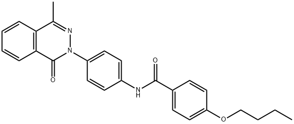 4-butoxy-N-[4-(4-methyl-1-oxophthalazin-2-yl)phenyl]benzamide Struktur