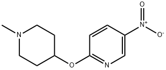 2-(1-methylpiperidin-4-yl)oxy-5-nitropyridine Struktur