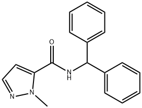 N-benzhydryl-2-methylpyrazole-3-carboxamide Struktur