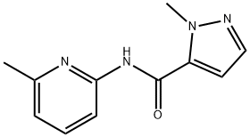 2-methyl-N-(6-methylpyridin-2-yl)pyrazole-3-carboxamide Struktur