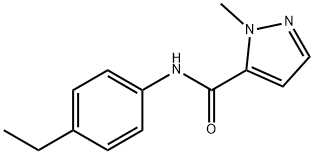 N-(4-ethylphenyl)-2-methylpyrazole-3-carboxamide Struktur