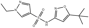 N-(5-tert-butyl-1,2-oxazol-3-yl)-1-ethylpyrazole-4-sulfonamide Struktur