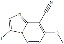 3-Iodo-7-methoxy-imidazo[1,2-a]pyridine-8-carbonitrile Structure