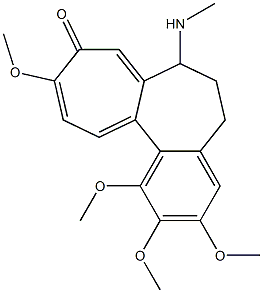 1,2,3,10-tetramethoxy-7-(methylamino)-6,7-dihydro-5H-benzo[a]heptalen-9-one Structure