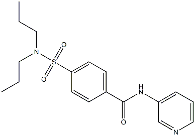 4-(dipropylsulfamoyl)-N-pyridin-3-ylbenzamide Struktur