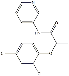 2-(2,4-dichlorophenoxy)-N-pyridin-3-ylpropanamide Struktur