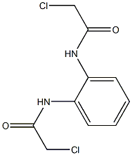 2-chloro-N-[2-[(2-chloroacetyl)amino]phenyl]acetamide Struktur