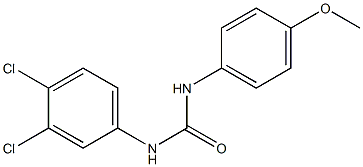 1-(3,4-dichlorophenyl)-3-(4-methoxyphenyl)urea Struktur