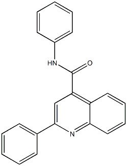 N,2-diphenylquinoline-4-carboxamide Struktur