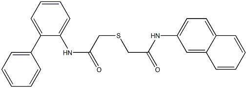 N-naphthalen-2-yl-2-[2-oxo-2-(2-phenylanilino)ethyl]sulfanylacetamide