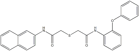 N-naphthalen-2-yl-2-[2-oxo-2-(2-phenoxyanilino)ethyl]sulfanylacetamide