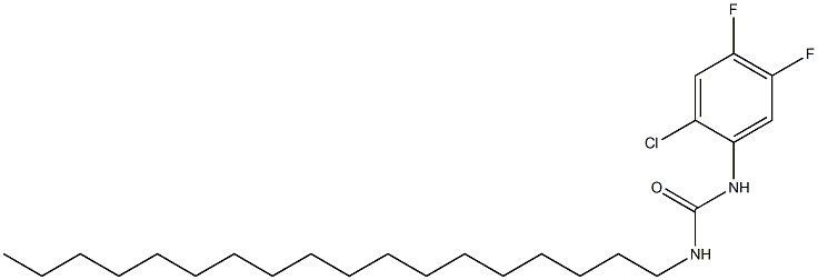 1-(2-chloro-4,5-difluorophenyl)-3-octadecylurea Struktur