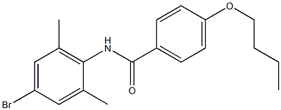 N-(4-bromo-2,6-dimethylphenyl)-4-butoxybenzamide Struktur