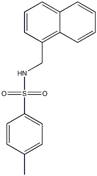 4-methyl-N-(naphthalen-1-ylmethyl)benzenesulfonamide Struktur