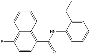 N-(2-ethylphenyl)-4-fluoronaphthalene-1-carboxamide Struktur