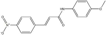 (E)-N-(4-methoxyphenyl)-3-(4-nitrophenyl)prop-2-enamide Struktur