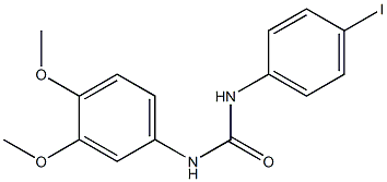 1-(3,4-dimethoxyphenyl)-3-(4-iodophenyl)urea Struktur