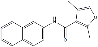 2,4-dimethyl-N-naphthalen-2-ylfuran-3-carboxamide Struktur