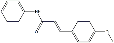 (E)-3-(4-methoxyphenyl)-N-phenylprop-2-enamide Struktur