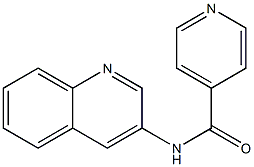 N-quinolin-3-ylpyridine-4-carboxamide Struktur