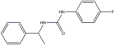 1-(4-fluorophenyl)-3-(1-phenylethyl)urea Struktur