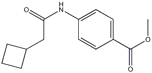 methyl 4-[(2-cyclobutylacetyl)amino]benzoate Struktur