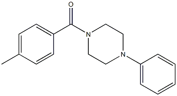 (4-methylphenyl)-(4-phenylpiperazin-1-yl)methanone Struktur