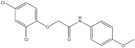 2-(2,4-dichlorophenoxy)-N-(4-methoxyphenyl)acetamide Struktur