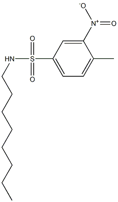 4-methyl-3-nitro-N-octylbenzenesulfonamide Struktur