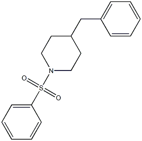 1-(benzenesulfonyl)-4-benzylpiperidine Struktur