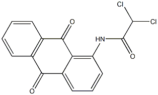 2,2-dichloro-N-(9,10-dioxoanthracen-1-yl)acetamide Struktur