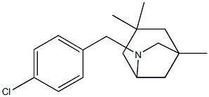 7-[(4-chlorophenyl)methyl]-3,3,5-trimethyl-7-azabicyclo[3.2.1]octane Struktur